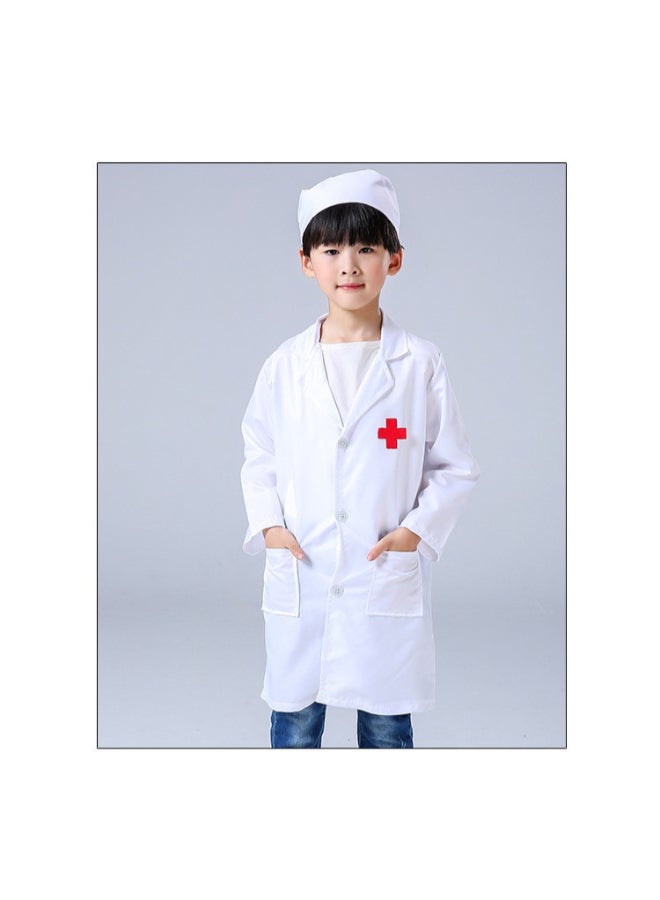 Medical Professional Children’s Career Role Play Set with Doctor Coat and Toy Accessories, Kids Pretend Play Outfit for Imaginative Learning and Dress-Up Fun 3 year 100cm - Image 3